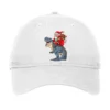 Christmas Dinosaur Santa Riding T Rex Merry Xmas B Adjustable Cap