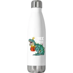Christmas Dinosaur Tree Rex Cute Boys Kids Trex Xm Stainless Steel Water Bottle