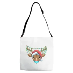 Christmas Mask Cute Rudolph Reindeer Mask Xmas 202 Adjustable Strap Totes