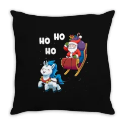 Christmas Santa Unicorn Magical Xmas Santa Claus S Throw Pillow