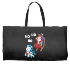 Christmas Santa Unicorn Magical Xmas Santa Claus S Weekender Totes