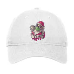 Christmas 2020 Santa Wearing Mask Funny Xmas Costu Adjustable Cap