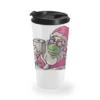 Christmas 2020 Santa Wearing Mask Funny Xmas Costu Travel Mug