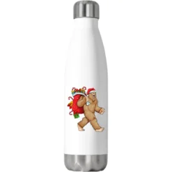 Bigfoot Santa Christmas Bag Xmas Sasquatch Boys Ki Stainless Steel Water Bottle
