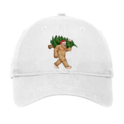 Bigfoot Santa Christmas Tree Xmas Sasquatch Boys K Adjustable Cap