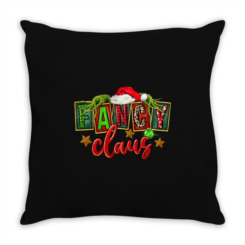 Christmas Fancy Claus Throw Pillow 1 Christmas Fancy Claus Throw Pillow