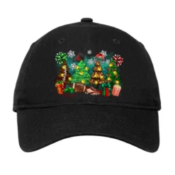 Christmas Trees With Football Adjustable Cap