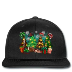 Christmas Trees With Football Printed Hat
