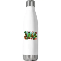 Christmas Trees With Football Stainless Steel Water Bottle