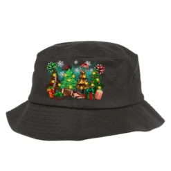Christmas Trees With Football Bucket Hat