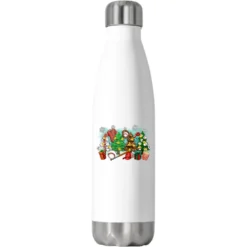 Christmas Trees With Baseball Stainless Steel Water Bottle