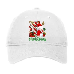 My 1st. Christmas With Cute Snowman Adjustable Cap