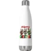 Merry Christmas Skeleton Hands Stainless Steel Water Bottle