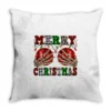 Merry Christmas Skeleton Hands Boobs Throw Pillow