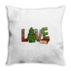 Love Christmas Tree Cake Throw Pillow