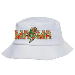 Mama Christmas Lightning Bolt Bucket Hat