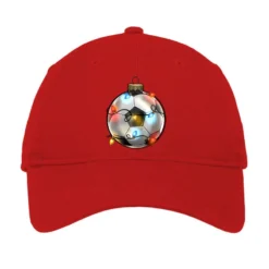 Christmas Soccer Adjustable Cap