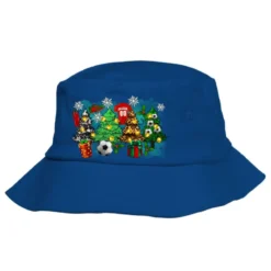 Christmas Trees With Soccer Bucket Hat