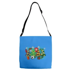 Christmas Trees With Soccer Adjustable Strap Totes