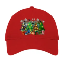 Christmas Trees With Hockey Adjustable Cap