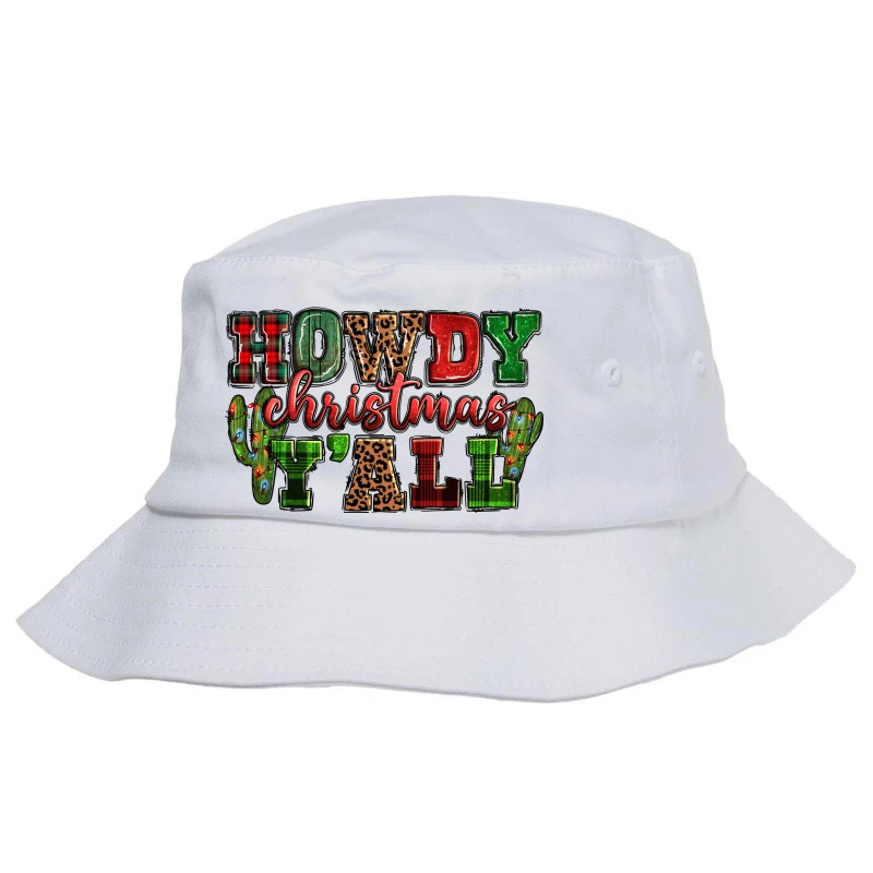 Howdy Christmas Y'all Bucket Hat 1 Howdy Christmas Y'all Bucket Hat