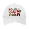 Holly Jolly Vibes Christmas With Santa Adjustable Cap