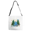 Hannukah Christmas Trees Adjustable Strap Totes