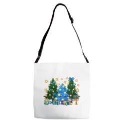 Hannukah Christmas Trees Adjustable Strap Totes