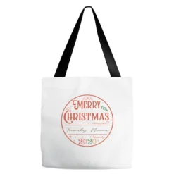 Crm21112209 Merry Christmas (family Name) Family 2 Tote Bags