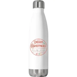 Crm21112209 Merry Christmas (family Name) Family 2 Stainless Steel Water Bottle