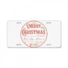 Crm21112209 Merry Christmas (family Name) Family 2 License Plate