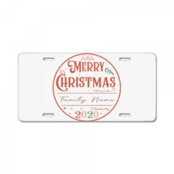 Crm21112209 Merry Christmas (family Name) Family 2 License Plate