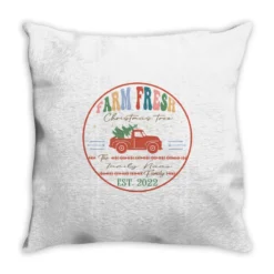 Crm21112210 Farm Fresh Christmas Tree Svg Throw Pillow