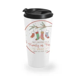 Crm21112211 First Christmas As A Family Of (number Travel Mug