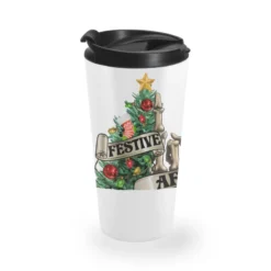 Festive Af Christmas Middle Finger Travel Mug