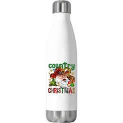 Country Christmas Stainless Steel Water Bottle