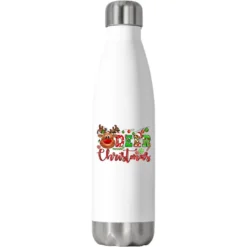 Deer Christmas Reindeer Stainless Steel Water Bottle