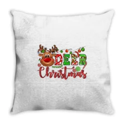 Deer Christmas Reindeer Throw Pillow