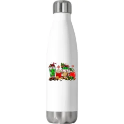 Christmas Tractor Coffee Cup Stainless Steel Water Bottle