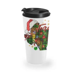 Christmas Texas Map Travel Mug