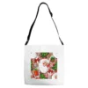 Christmas Santa Claus And Gift Box Adjustable Strap Totes