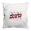 Happy Christmas And Happy New Year 2024 Throw Pillow
