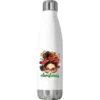 Christmas Messy Bun With Gingerbread Man Stainless Steel Water Bottle