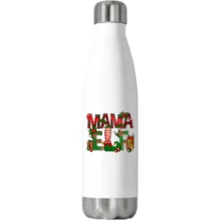Christmas Mama Elf Stainless Steel Water Bottle