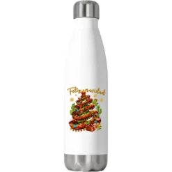 Christmas Feliz Navidad Stainless Steel Water Bottle
