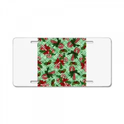 Christmas Candy Cane License Plate