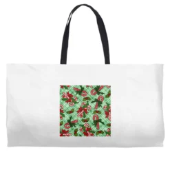 Christmas Candy Cane Weekender Totes
