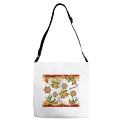 Christmas Gingerbread Cookies And Candy Cane Adjustable Strap Totes