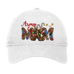 Christmas Army Mom Adjustable Cap