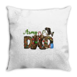 Christmas Army Dad Throw Pillow